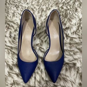 ALDO Blue Snakeskin Heel